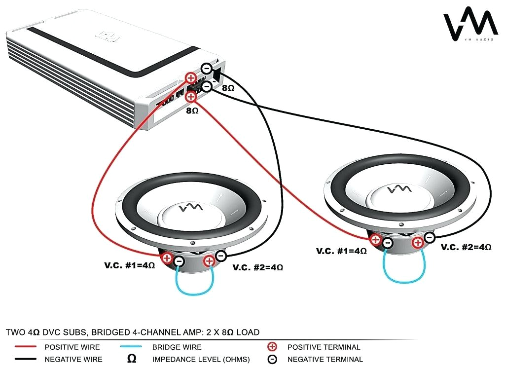 Subwoofer Wiring Diagrams 1 Ohm Series Wiring Diagram Subwoofer Amp and Medium Size Of How to Turn 2