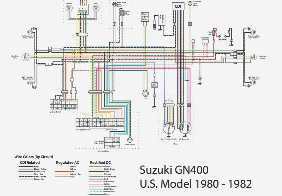 Suzuki Gn400 Wiring Diagram 1982 Suzuki Gs850 Wiring Diagram Beautiful Suzuki Gn400 Wiring