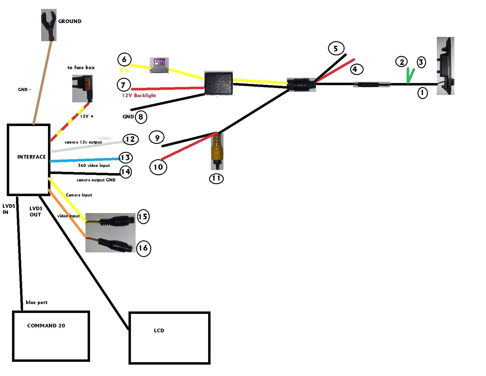 Tft Reversing Camera Wiring Diagram Backup Camera Schematic Wiring Diagram Value