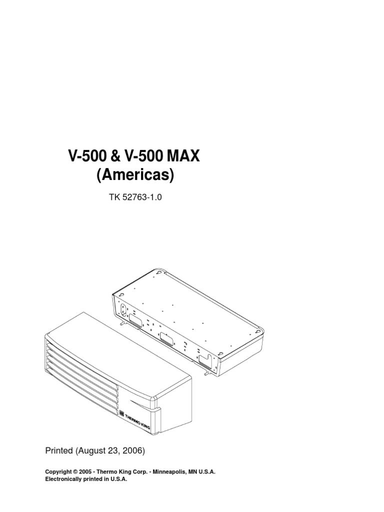 Thermo King V300 Wiring Diagram V 500 V 500 Max Americas 52763 18 Pm Rev 1 Electrical Thermo King V300 Wiring Diagram V 500 V 500 Max Americas 52763 18 Pm Rev 1 Electrical
