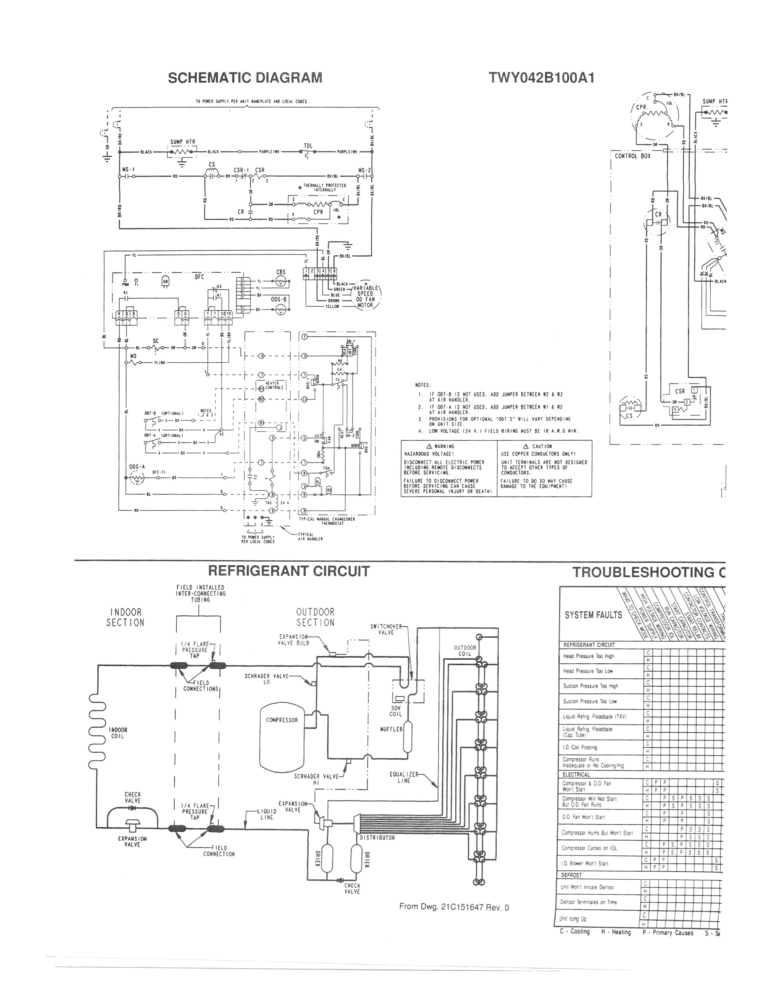 Trane Heat Pump Wiring Diagram Trane Wiring Schematic Wiring Diagram