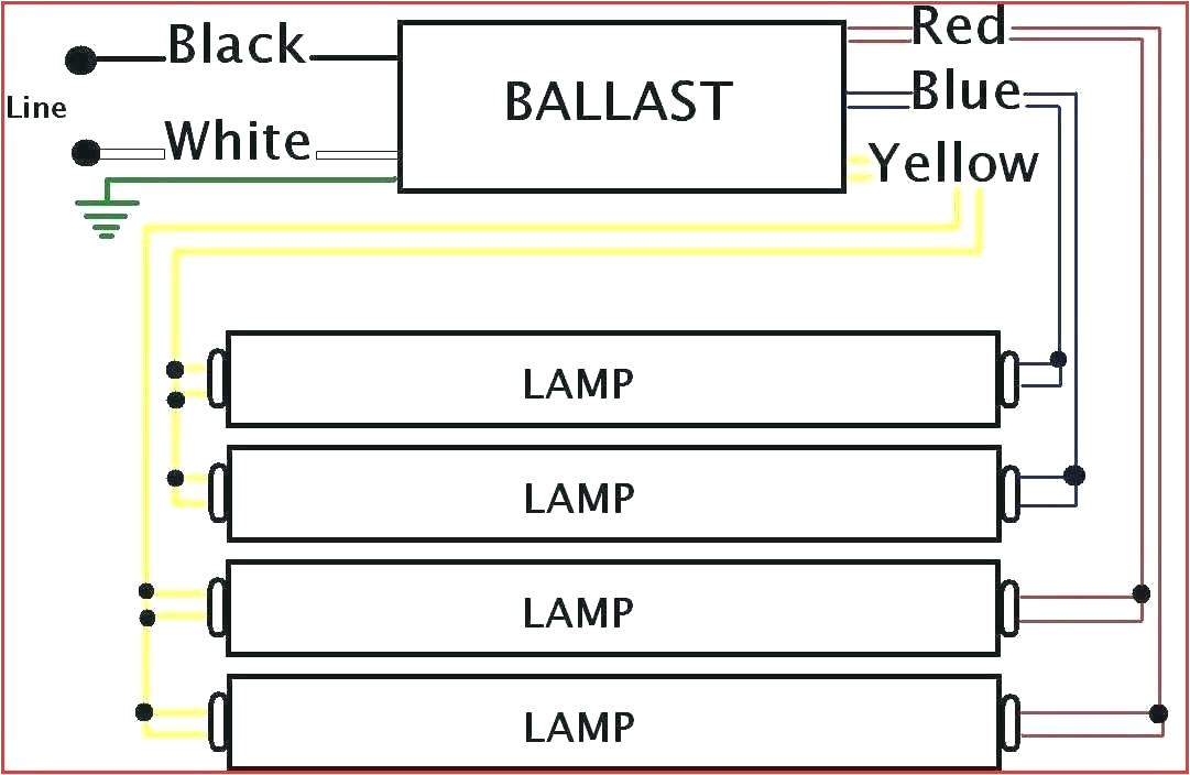 Twin Fluorescent Lamp Wiring Diagram 4 Lamp T12 Ballast Wiring Diagram Jasmerah Co