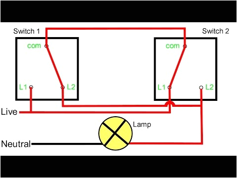 Two Way Wiring Diagram for Light Switch Two Way Light Switching Explained Youtube Two Way Wiring Diagram for Light Switch Two Way Light Switching Explained Youtube
