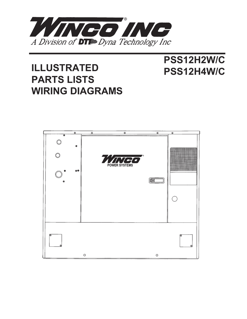 Winco Generator Wiring Diagram 60701 148 Parts List Pss12h4w C Pss12h2w C Manualzz Com