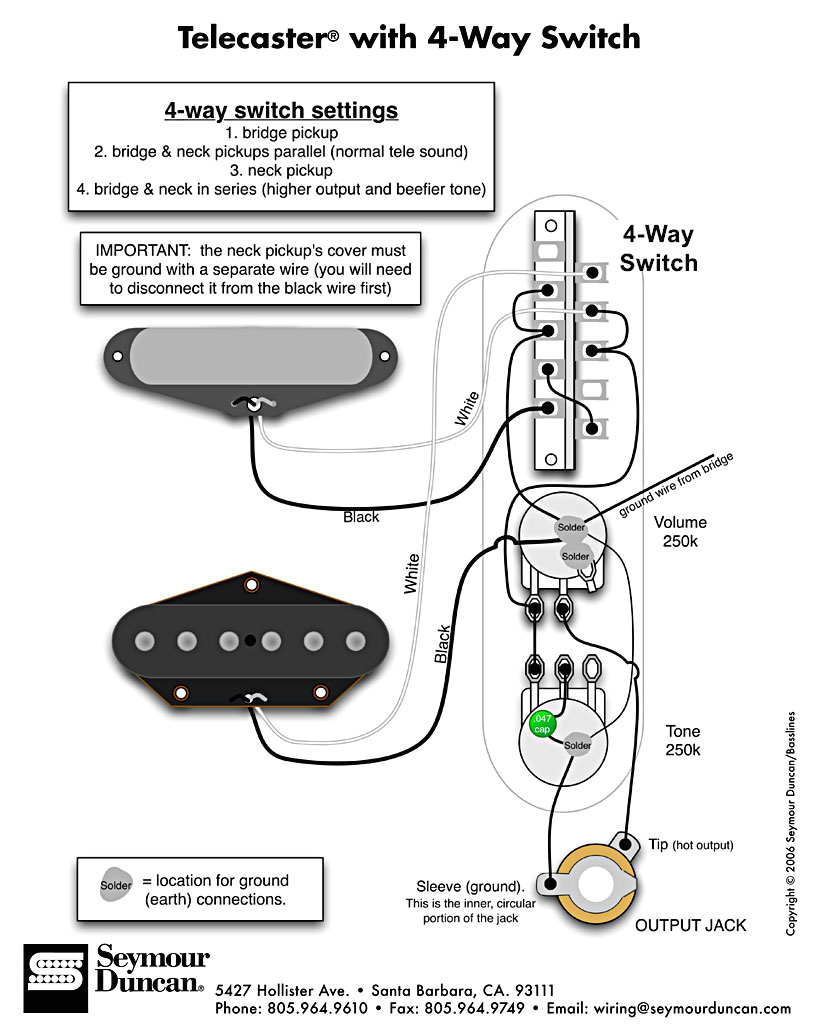 Wire 4 Way Switch Diagram Wire Diagram for Telecaster Wiring Diagram Blog