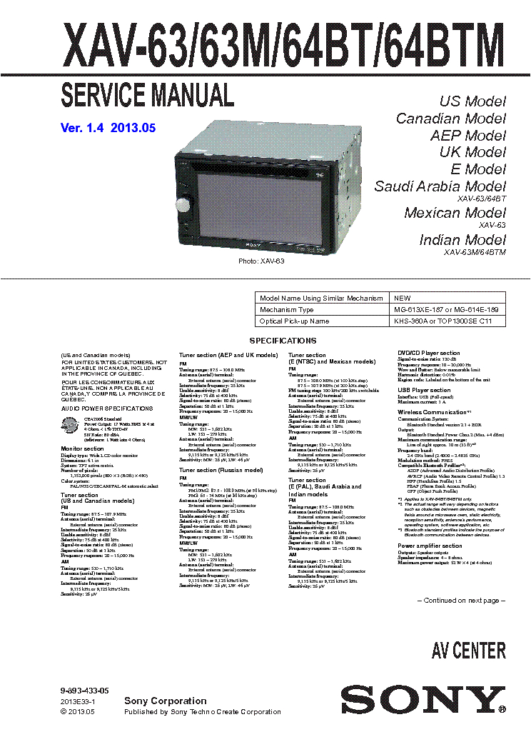 Xav 63 Wiring Diagram sony Xav 63m Xav 64bt Btm Ver1 4 Sm Service Manual Download Xav 63 Wiring Diagram sony Xav 63m Xav 64bt Btm Ver1 4 Sm Service Manual Download
