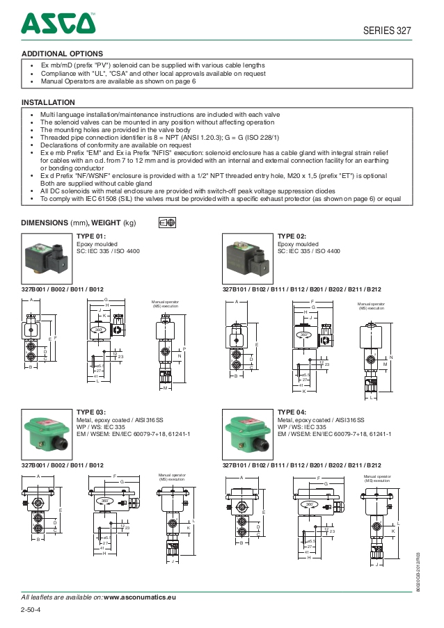 Asco Red Hat Ii Wiring Diagram asco atex solenoid Valves 327 Series Spec Sheet Asco Red Hat Ii Wiring Diagram asco atex solenoid Valves 327 Series Spec Sheet