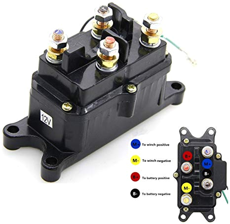 Badland 5000 Winch Wiring Diagram 12v 250a Winch solenoid Relay Contactor Thumb Truck for atv Utv 4×4 Vehicles