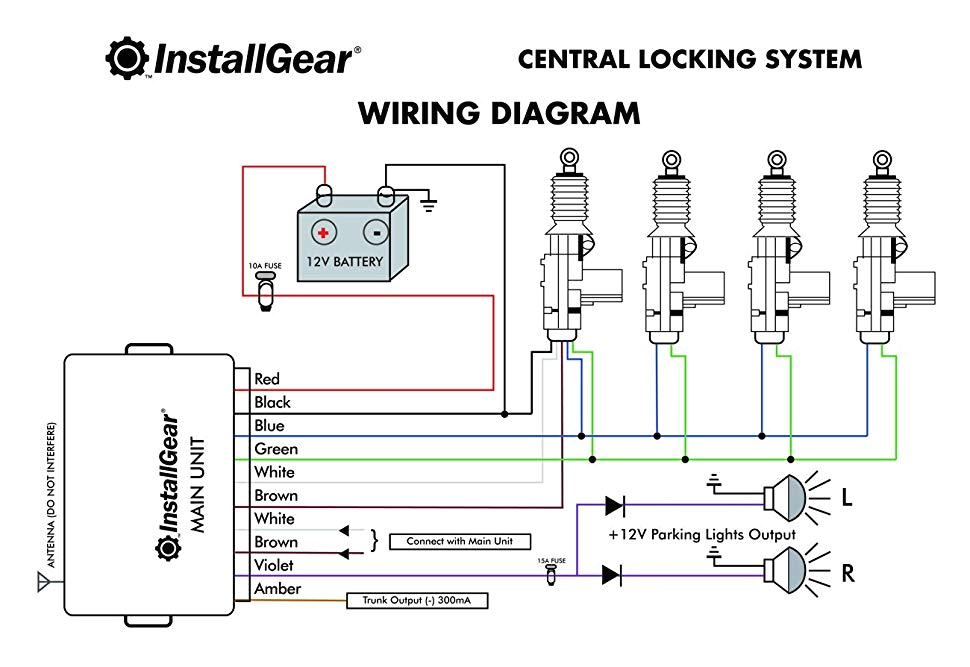 Car Alarm System Wiring Diagram Car Lock Diagram Wiring Diagram 500