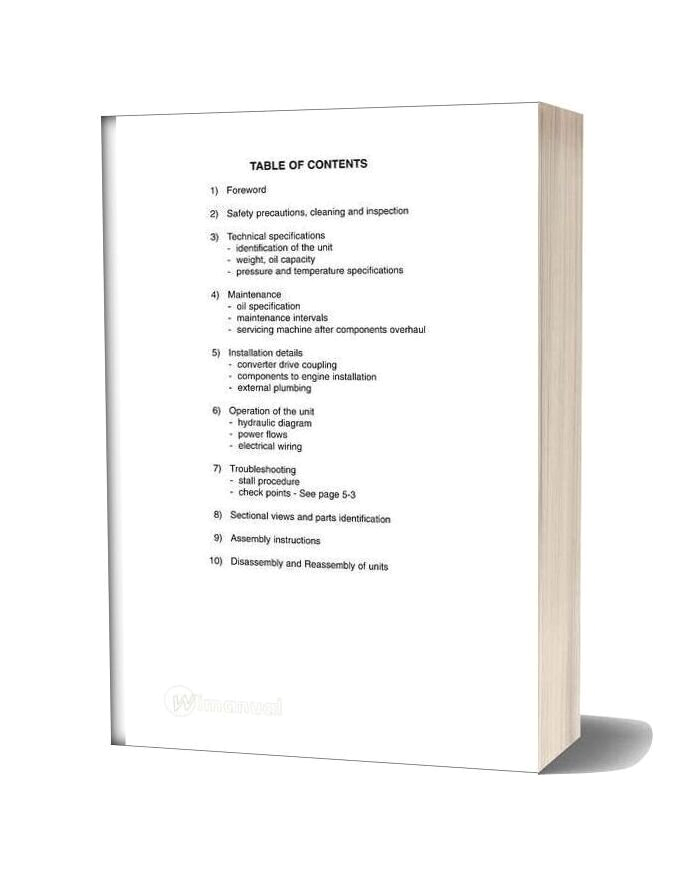 Clark forklift Wiring Diagram Clark Hr3600 Transmission Service Manual Hr 6 Speed