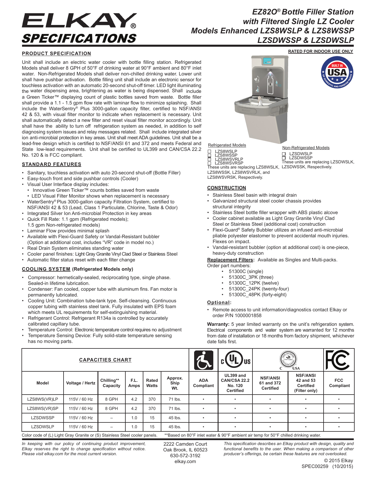 Elkay Lzs8wslp Wiring Diagram Ezh2o Spec Sheet Manualzz Com Elkay Lzs8wslp Wiring Diagram Ezh2o Spec Sheet Manualzz Com