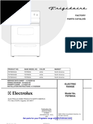 Ge Refrigerator Wiring Diagram Problem Frigidaire Range Fefb65asc Parts List and Wiring Diagram Ge Refrigerator Wiring Diagram Problem Frigidaire Range Fefb65asc Parts List and Wiring Diagram