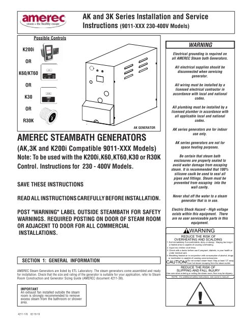 Generator Docking Station Wiring Diagram Amerec Steambath Generators Alpine Sauna Generator Docking Station Wiring Diagram Amerec Steambath Generators Alpine Sauna