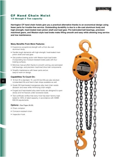 Harrington Hoist Wiring Diagram Cf Hand Chain Hoist Harrington Hoists and Cranes Harrington Hoist Wiring Diagram Cf Hand Chain Hoist Harrington Hoists and Cranes
