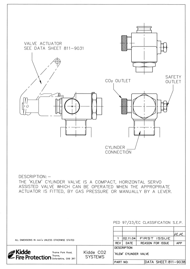 Kidde Fire Suppression System Wiring Diagram Kidde Co2 Product Manual 050128