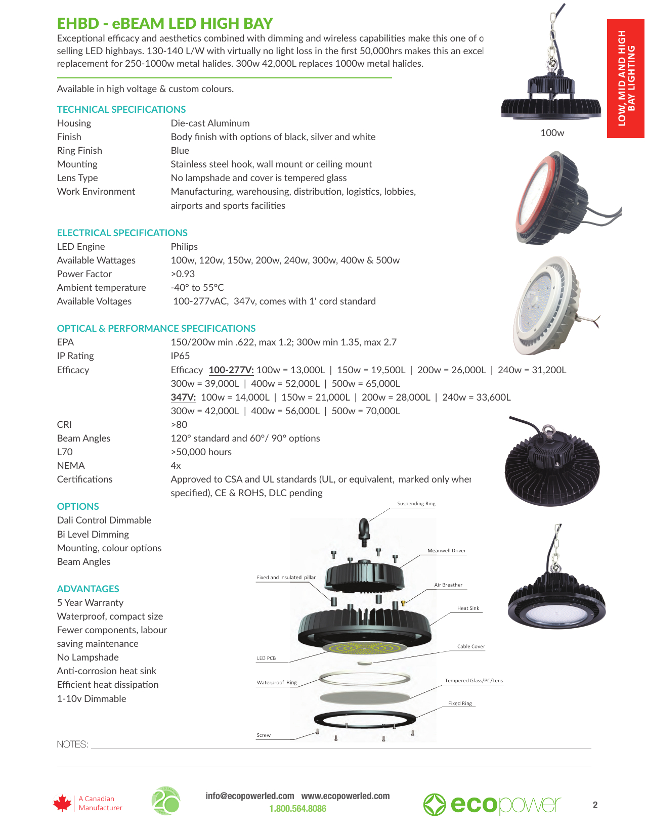 Led High Bay Light Wiring Diagram Ehbd Ebeam Led High Bay Manualzz Com