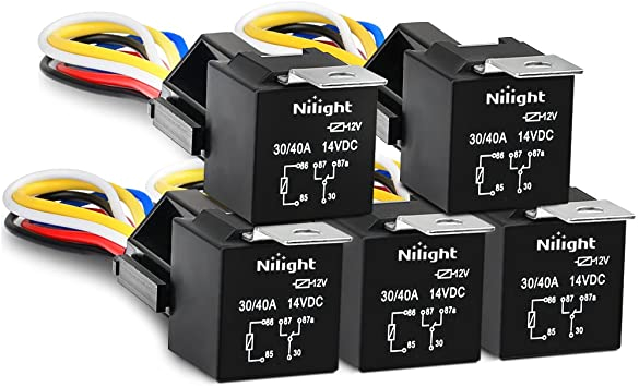 12v 40a Relay 4 Pin Wiring Diagram Nilight 50003r Automotive Set 5 Pin 30 40a 12v Spdt with Interlocking Relay socket and Wiring Harness 5 Packi 2 Years Warranty 12v 40a Relay 4 Pin Wiring Diagram Nilight 50003r Automotive Set 5 Pin 30 40a 12v Spdt with Interlocking Relay socket and Wiring Harness 5 Packi 2 Years Warranty