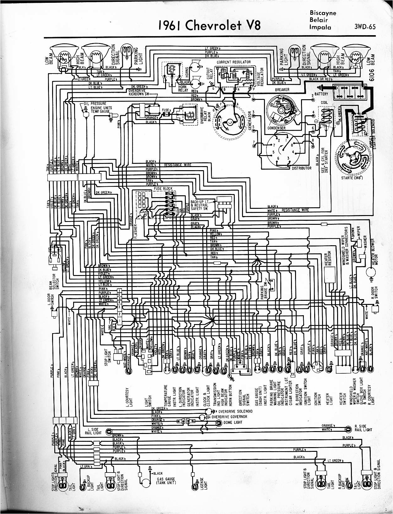 1957 Chevy Bel Air Dash Wiring Diagram 57 65 Chevy Wiring Diagrams