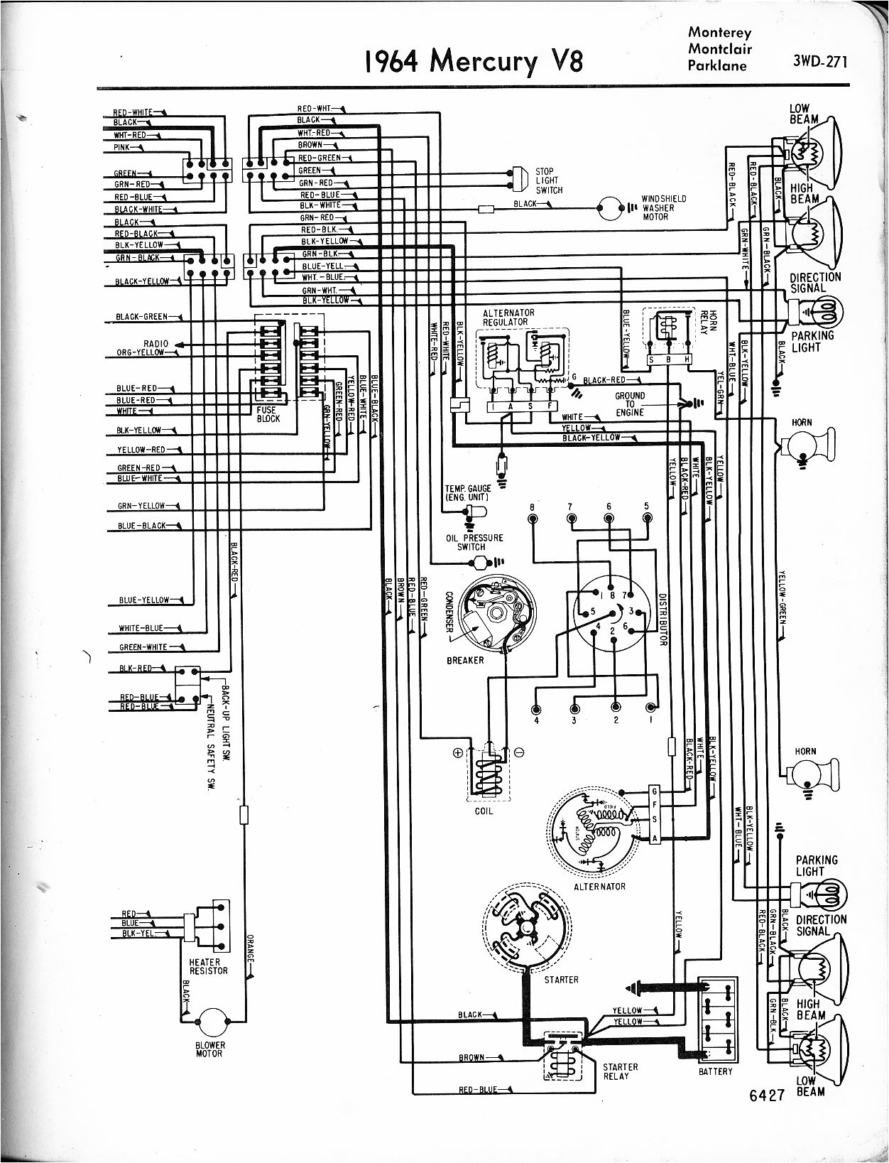 1964 Mercury Comet Wiring Diagram 1956 Thunderbird Wiring Diagram Pdf Wiring Diagram