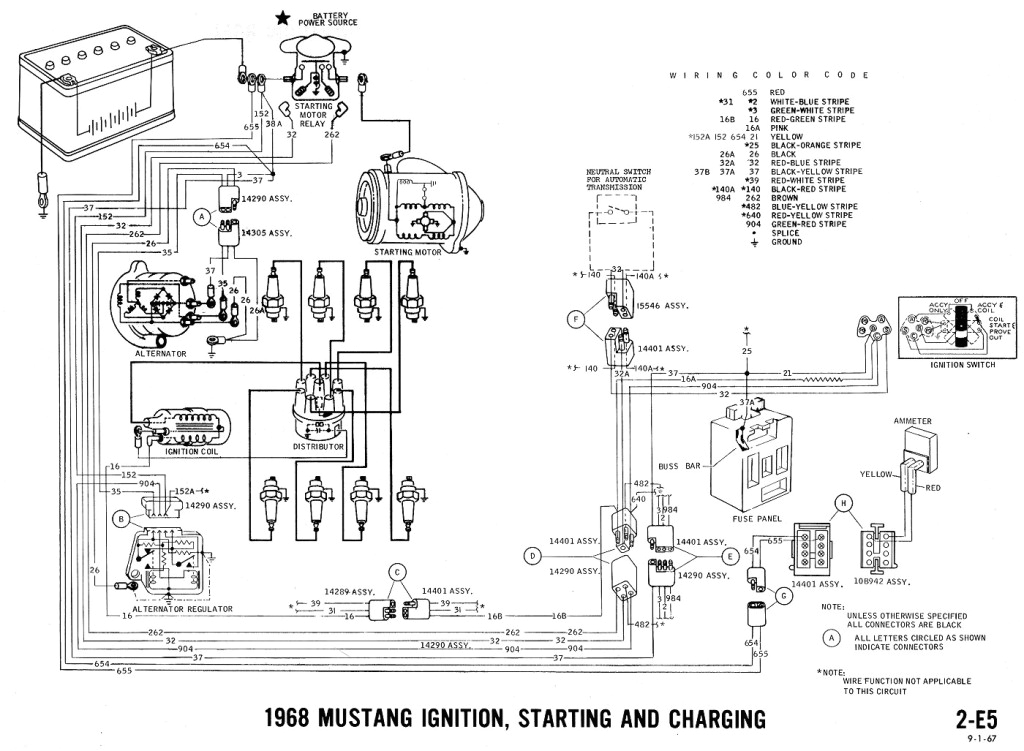 1968 Mustang Ignition Wiring Diagram 1968 Mustang Wiring Diagrams and Vacuum Schematics Average