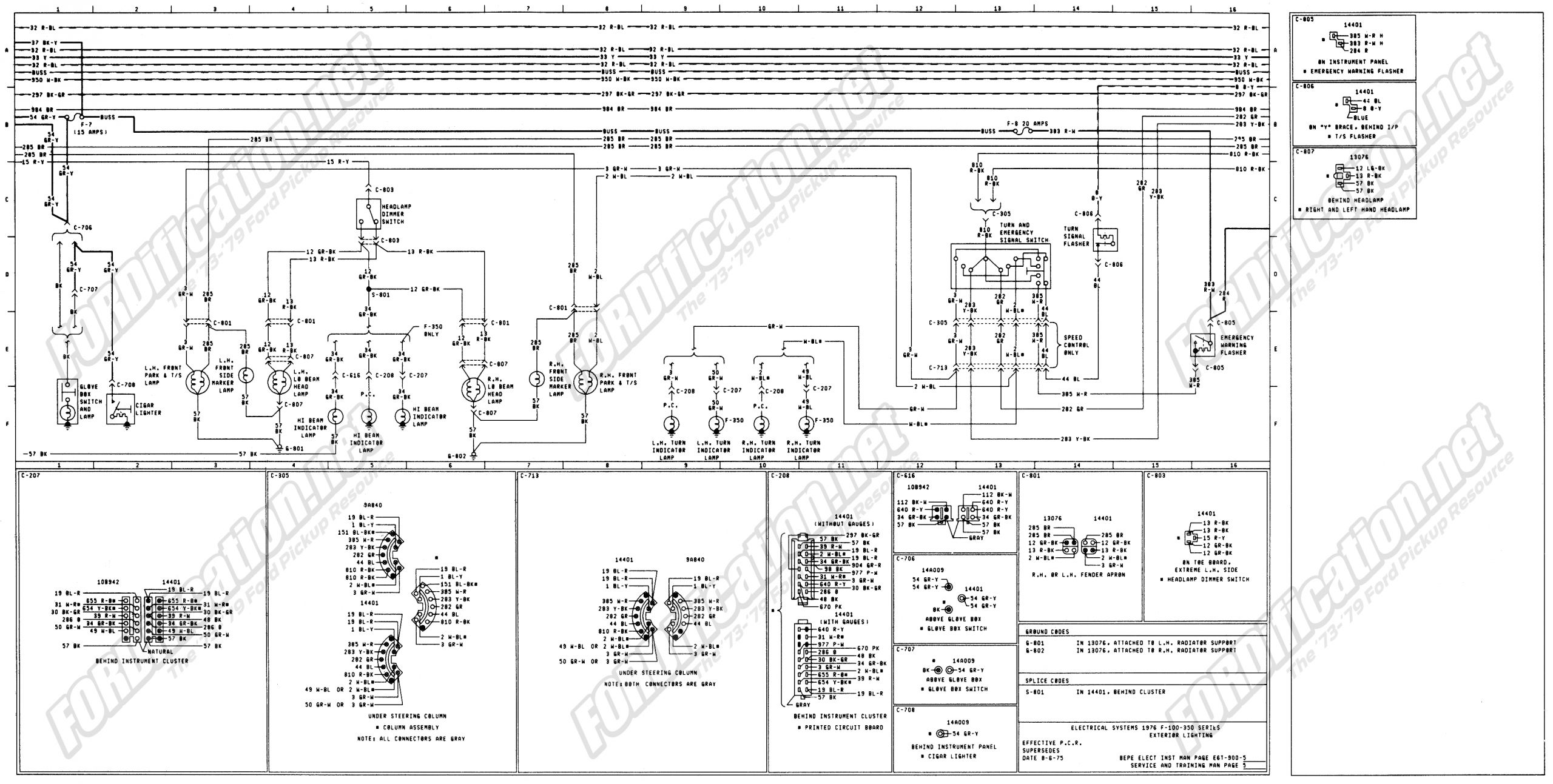 1973 ford Bronco Wiring Diagram 1973 1979 ford Truck Wiring Diagrams Schematics