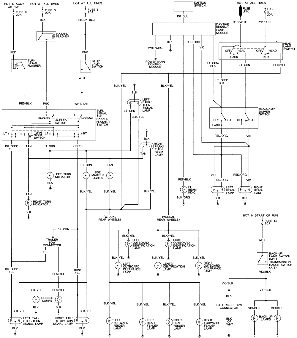 1991 Dodge Dakota Wiring Diagram 1991 Dodge Dakota 5 2l Schema Cablage Auto Electrical