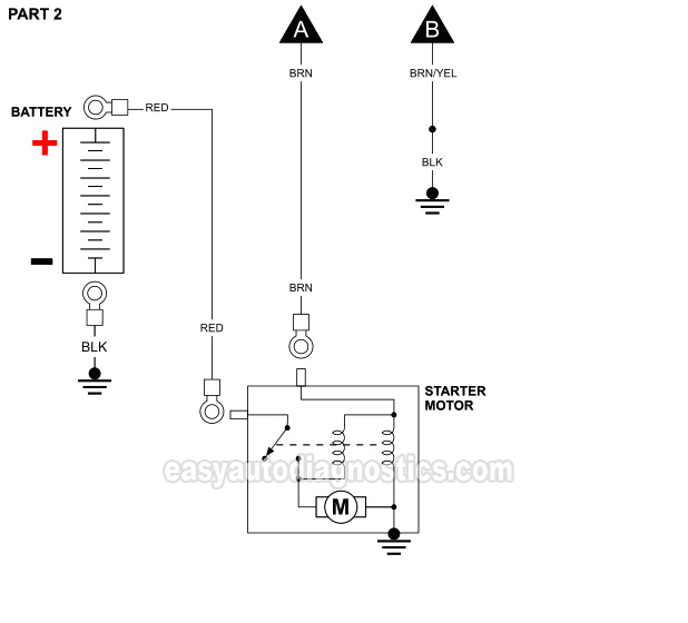 1991 Dodge Dakota Wiring Diagram Part 3 Starter Motor Circuit Diagram 1991 1995 3 9l Dodge
