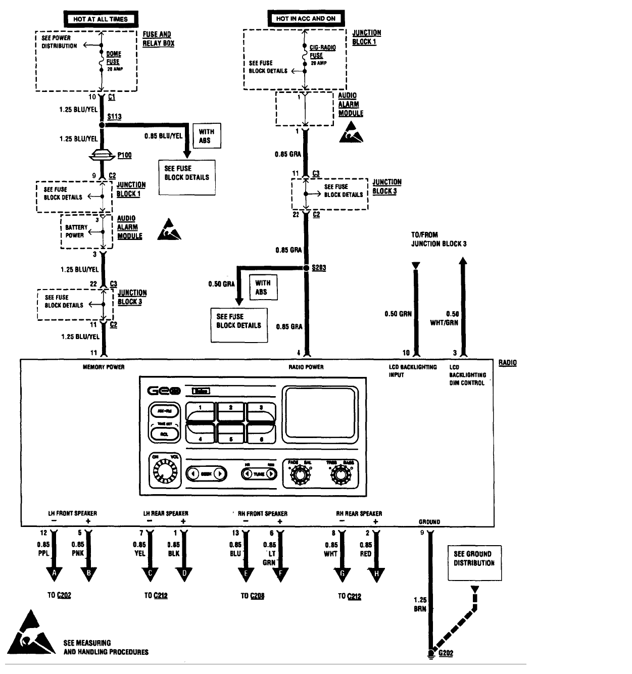 1996 Geo Prizm Radio Wiring Diagram Geo Prizm Starter Wiring Diagram Wiring Library
