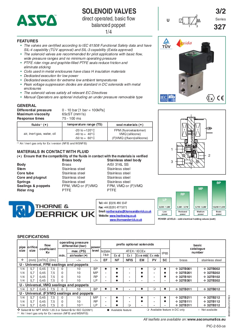 2 solenoid Winch Wiring Diagram asco atex solenoid Valves 327 Series Spec Sheet 2 solenoid Winch Wiring Diagram asco atex solenoid Valves 327 Series Spec Sheet