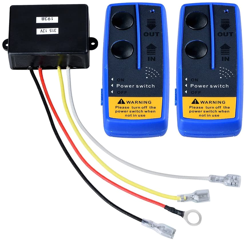2 solenoid Winch Wiring Diagram astra Depot Wireless 150ft Black Receiver 2 Blue Remote Winch Control solenoid Kit Handset Switch 12v 2 solenoid Winch Wiring Diagram astra Depot Wireless 150ft Black Receiver 2 Blue Remote Winch Control solenoid Kit Handset Switch 12v