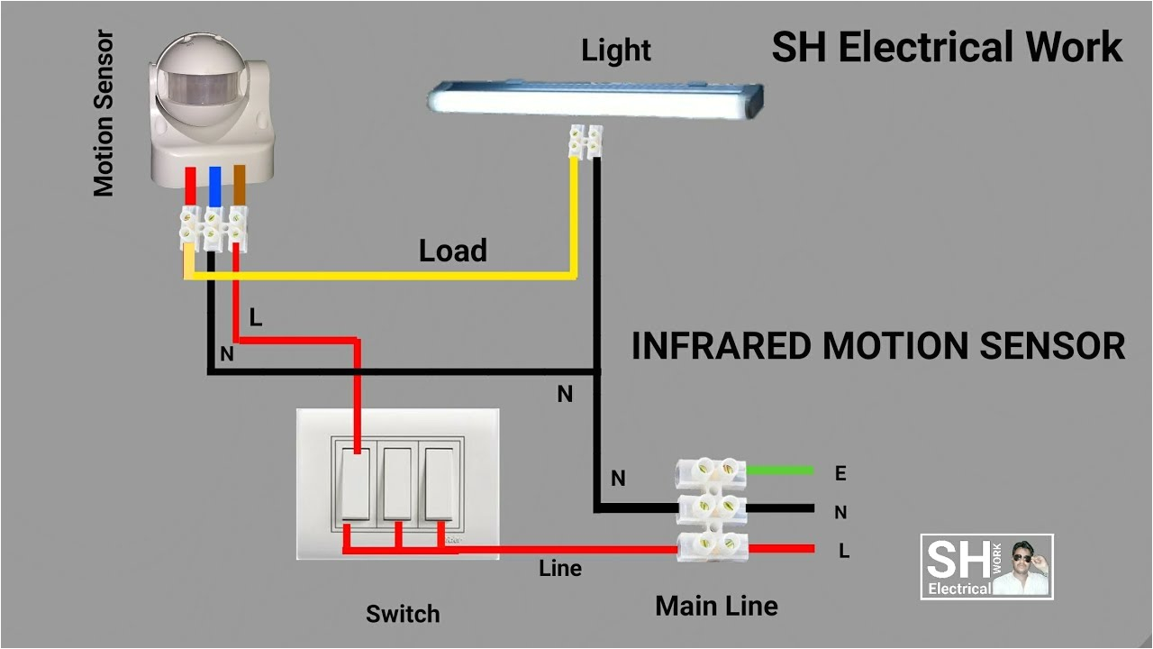 2 Wire Dimmer Switch Diagram Pir Motion Sensor Switch Vtac