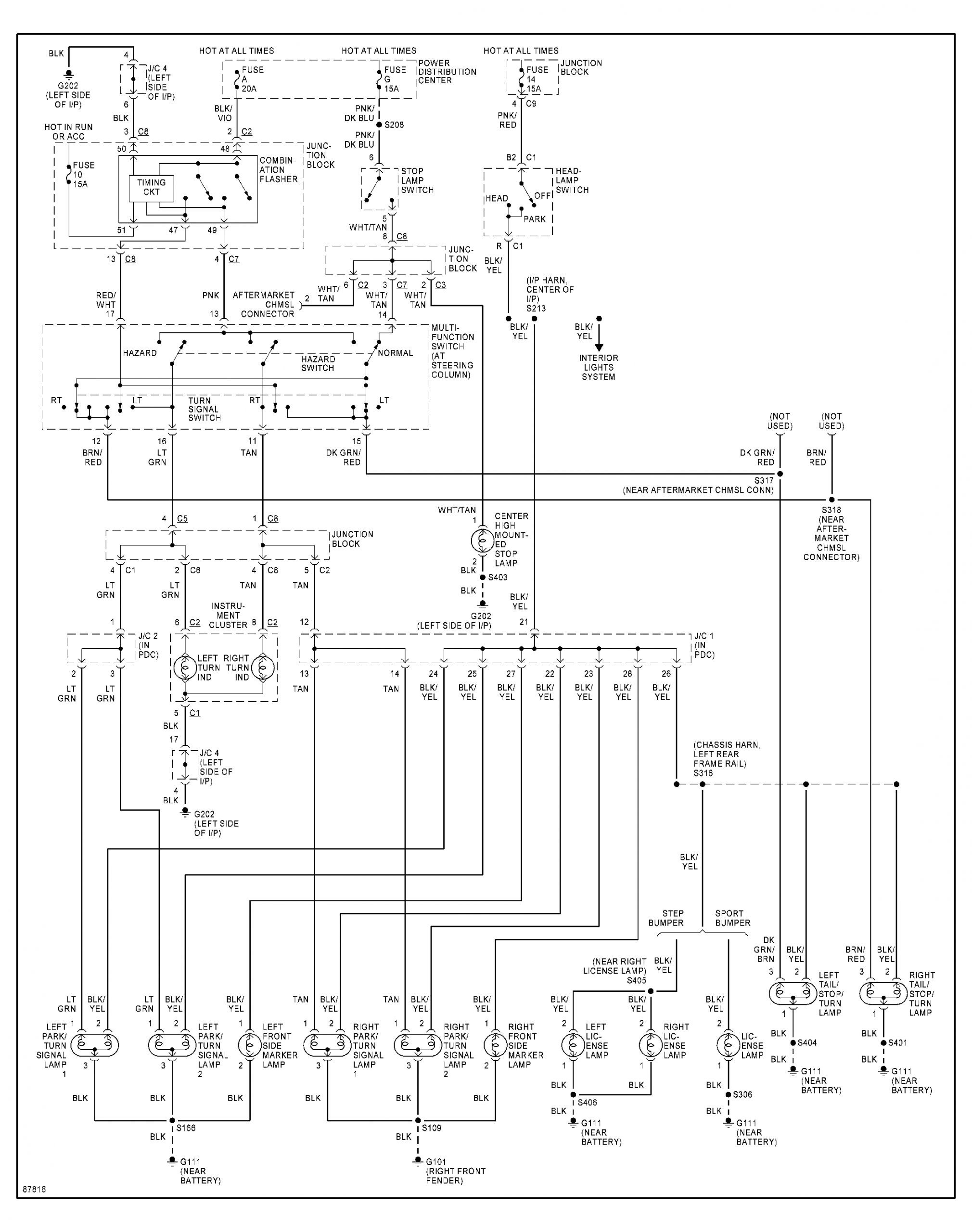 2001 F350 Tail Light Wiring Diagram Diagram 2004 Dodge Dakota Brake Light Wiring Diagram Full