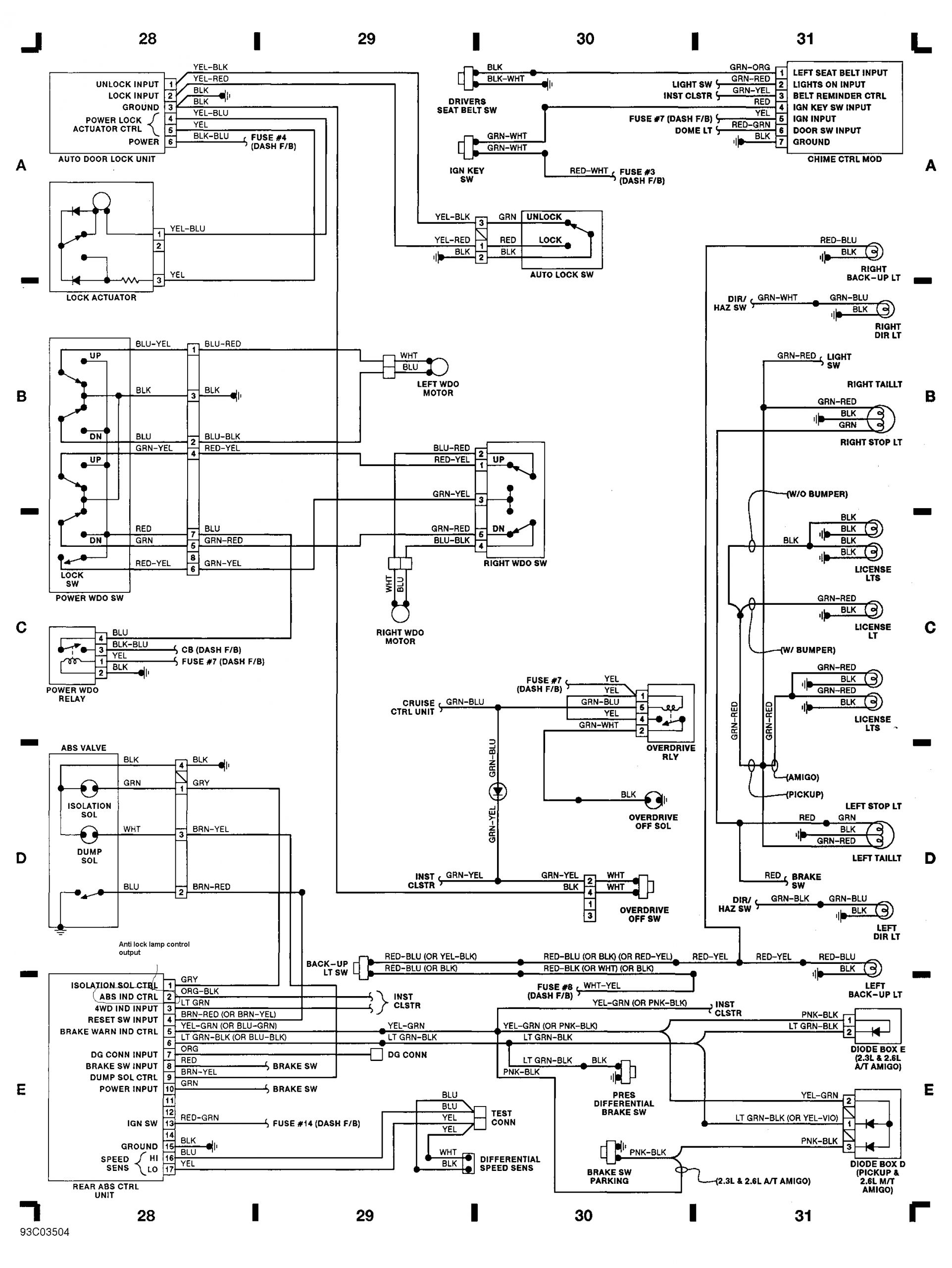 2001 isuzu Rodeo Wiring Diagram 95 isuzu Trooper Engine Diagram Wiring Library