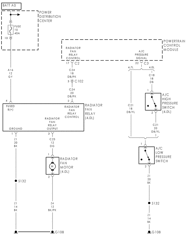 2004 Jeep Grand Cherokee Cooling Fan Wiring Diagram I Have An 01 Jeep Grand Cherokee My Cooling Fan Wont Come On