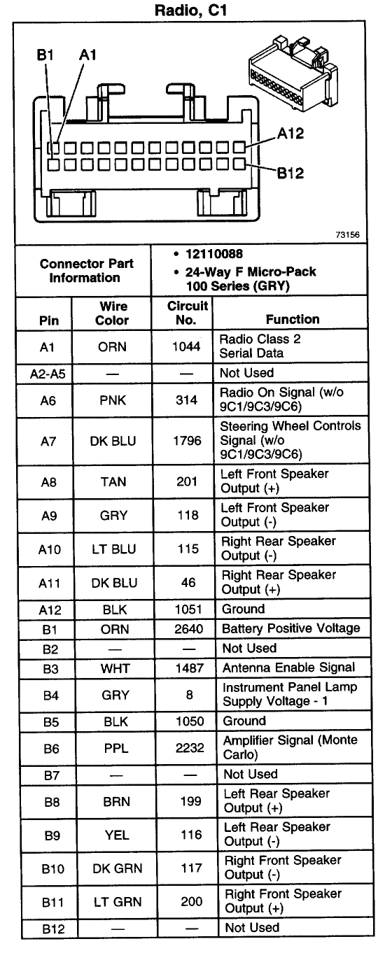 2005 Chevy Impala Radio Wiring Diagram I Have A 2002 Impala 3 8l and I Need to Know which Black