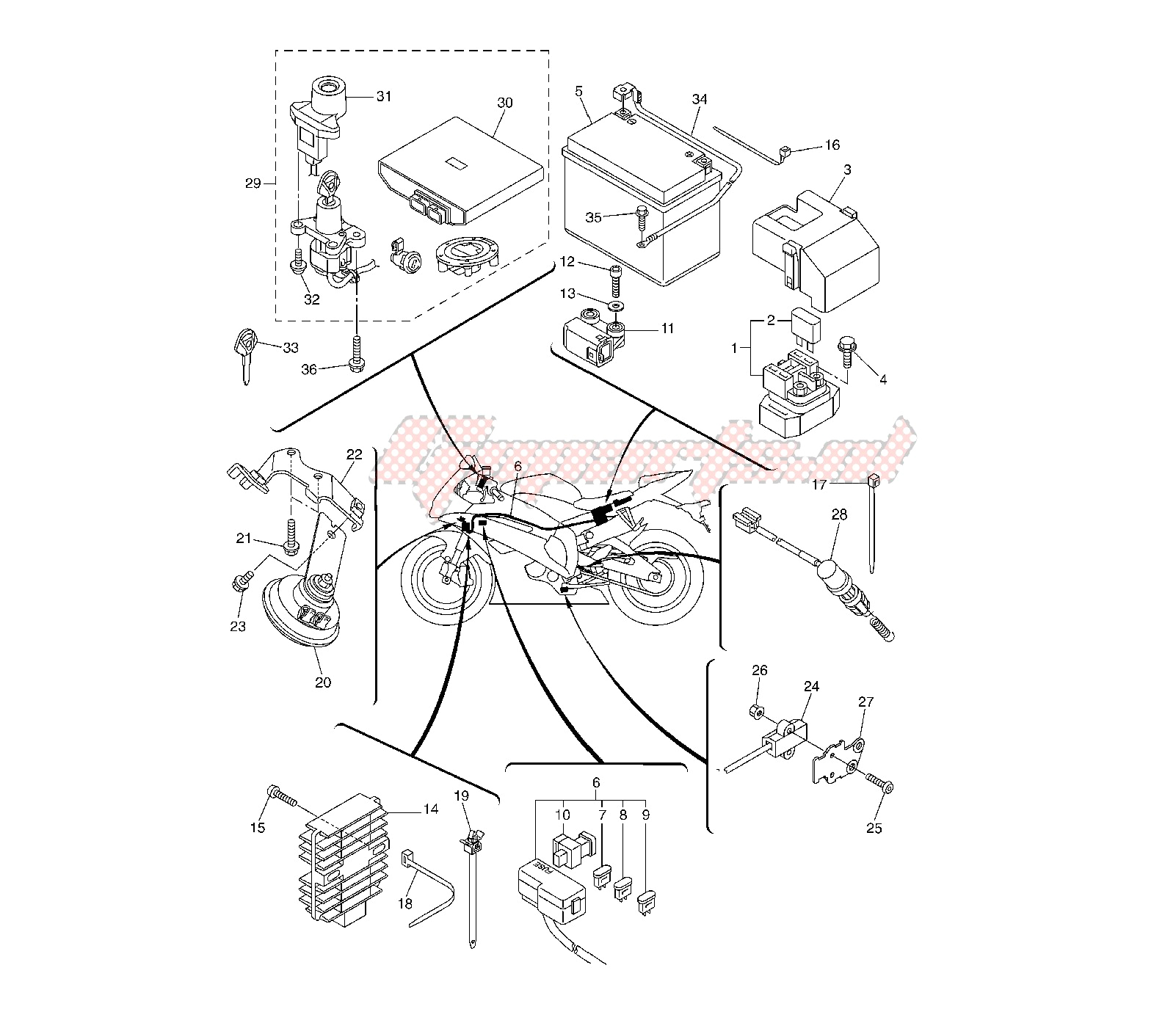 2008 Yamaha R6 Wiring Diagram Oem Parts Yamaha Motorcycle Yzf R6 600 2008 Goparts 2008 Yamaha R6 Wiring Diagram Oem Parts Yamaha Motorcycle Yzf R6 600 2008 Goparts
