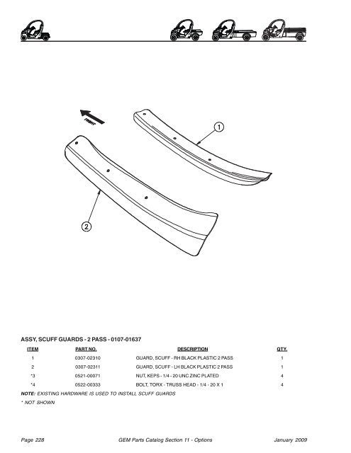2009 Gem Car Wiring Diagram 2009 Gem Parts Catalog Gem Car Parts Direct