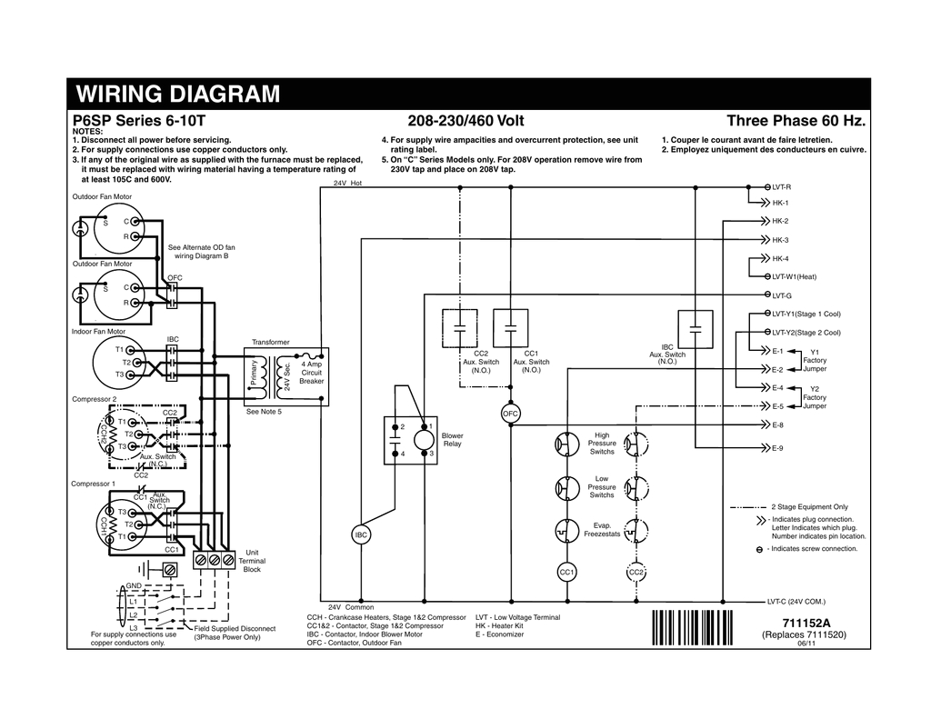 230v 3 Phase Motor Wiring Diagram Wiring Diagram Three Phase 60 Hz P6sp Series 6 10t Manualzz