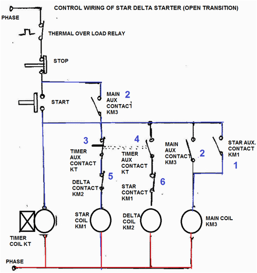 3 Phase Dol Starter Wiring Diagram Star Delta Motor Starter Explained In Details Eep 3 Phase Dol Starter Wiring Diagram Star Delta Motor Starter Explained In Details Eep