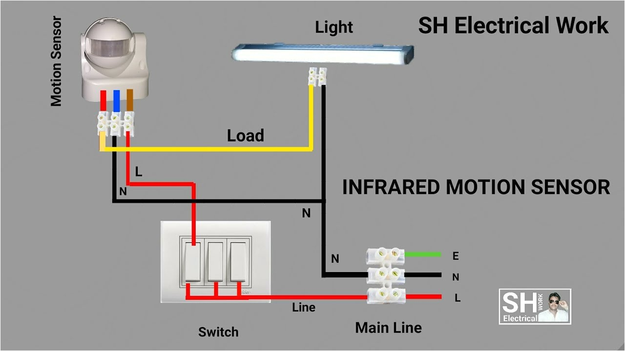 3 Way Motion Sensor Light Switch Wiring Diagram Pir Motion Sensor Switch Vtac