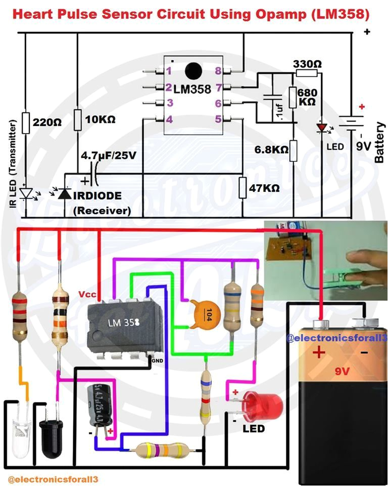 6 Prong toggle Switch Wiring Diagram Heart Pulse Sensor Circuit Using Opamp Lm358 6 Prong toggle Switch Wiring Diagram Heart Pulse Sensor Circuit Using Opamp Lm358
