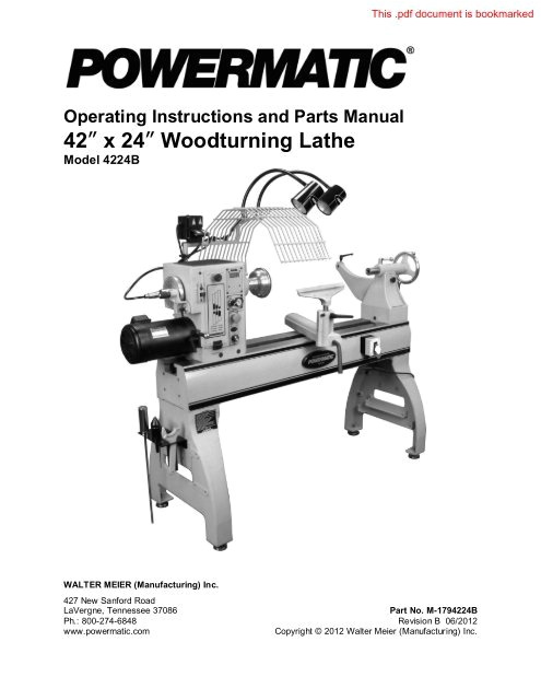6000 Series Powermatic Wiring Diagram 42 X 24 Woodturning Lathe Powermatic 6000 Series Powermatic Wiring Diagram 42 X 24 Woodturning Lathe Powermatic