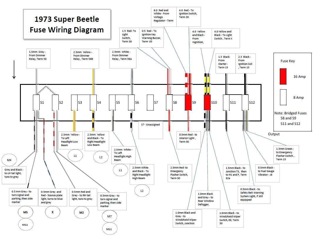 78 Trans Am Wiring Diagram 1973 Super Beetle Wiring Diagram 1973 Super Beetle Fuse