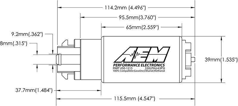 Aeromotive Fuel Pump Wiring Diagram Details Zu Aem 340lph E85 Compatible Hoher Durchfluss Kompakt In Tank Kraftstoffpumpe
