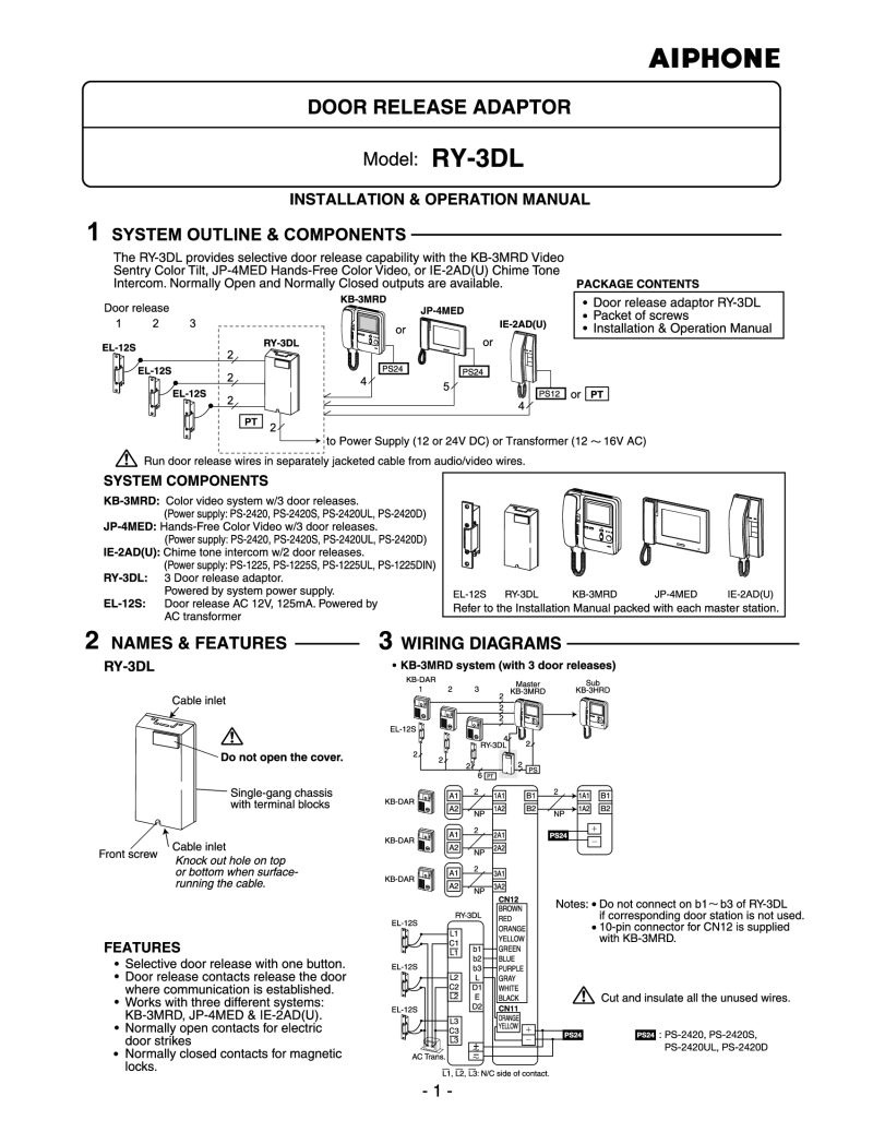 AiPhone Lem 1 Wiring Diagram Km 9100 AiPhone Wiring Diagram Schematic Wiring