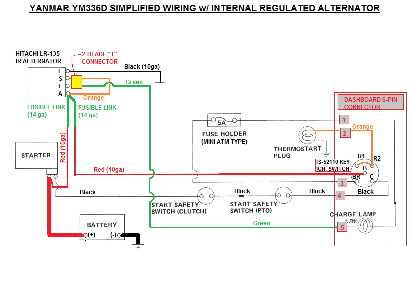 Alternator Wiring Diagram Internal Regulator Internal Regulated Alternator Conversion Alternator Wiring Diagram Internal Regulator Internal Regulated Alternator Conversion