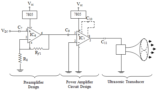 Amp and Capacitor Wiring Diagram Booster Preamplifier Amplifier and Ultrasonic Transducer Amp and Capacitor Wiring Diagram Booster Preamplifier Amplifier and Ultrasonic Transducer