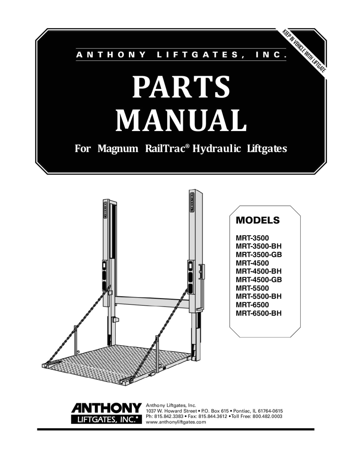 Anthony Liftgate Switch Wiring Diagram Anthony Magnum Railtrac Mrt Series Liftgate Parts Manual by Anthony Liftgate Switch Wiring Diagram Anthony Magnum Railtrac Mrt Series Liftgate Parts Manual by
