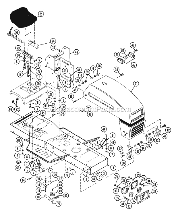 Ariens Riding Mower Wiring Diagram Ariens Yt1138 11hp 38 Lawn Tractor 935003
