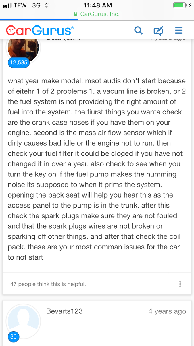 Audi A4 1.8 T Engine Wiring Harness Diagram Audi A4 Questions Car Starts and It Shuts Off Loses Power
